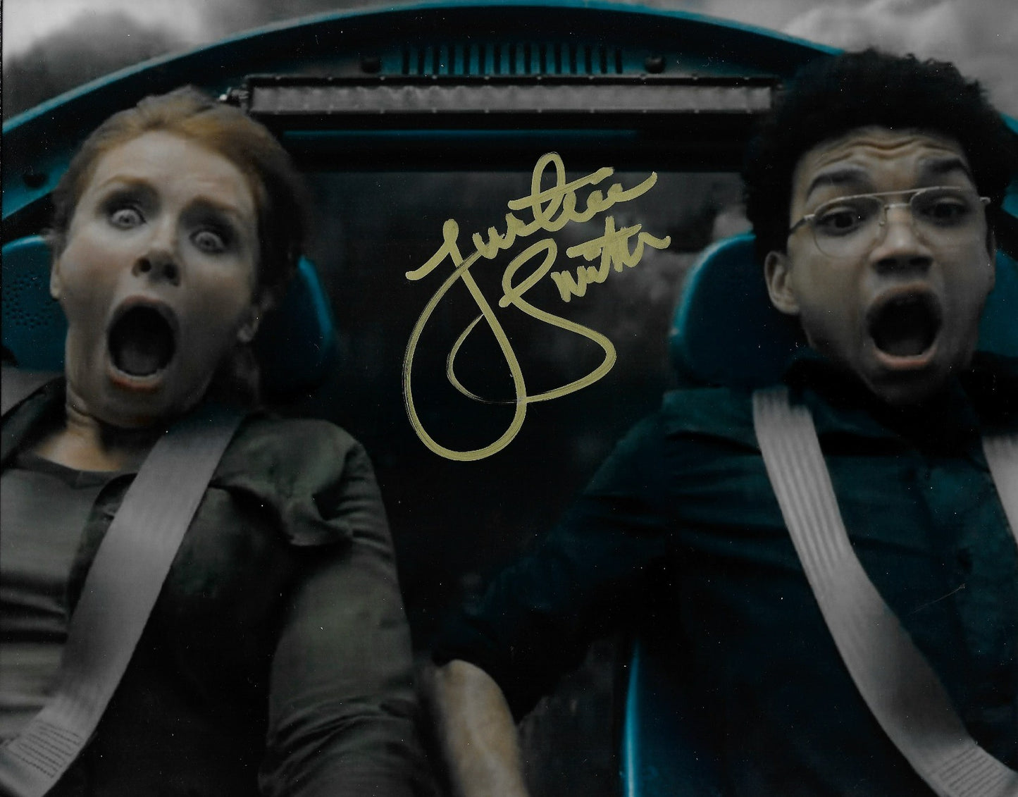 Signed Justice Smith Jurassic World: Fallen Kingdom 8x10 Photo #4 Original