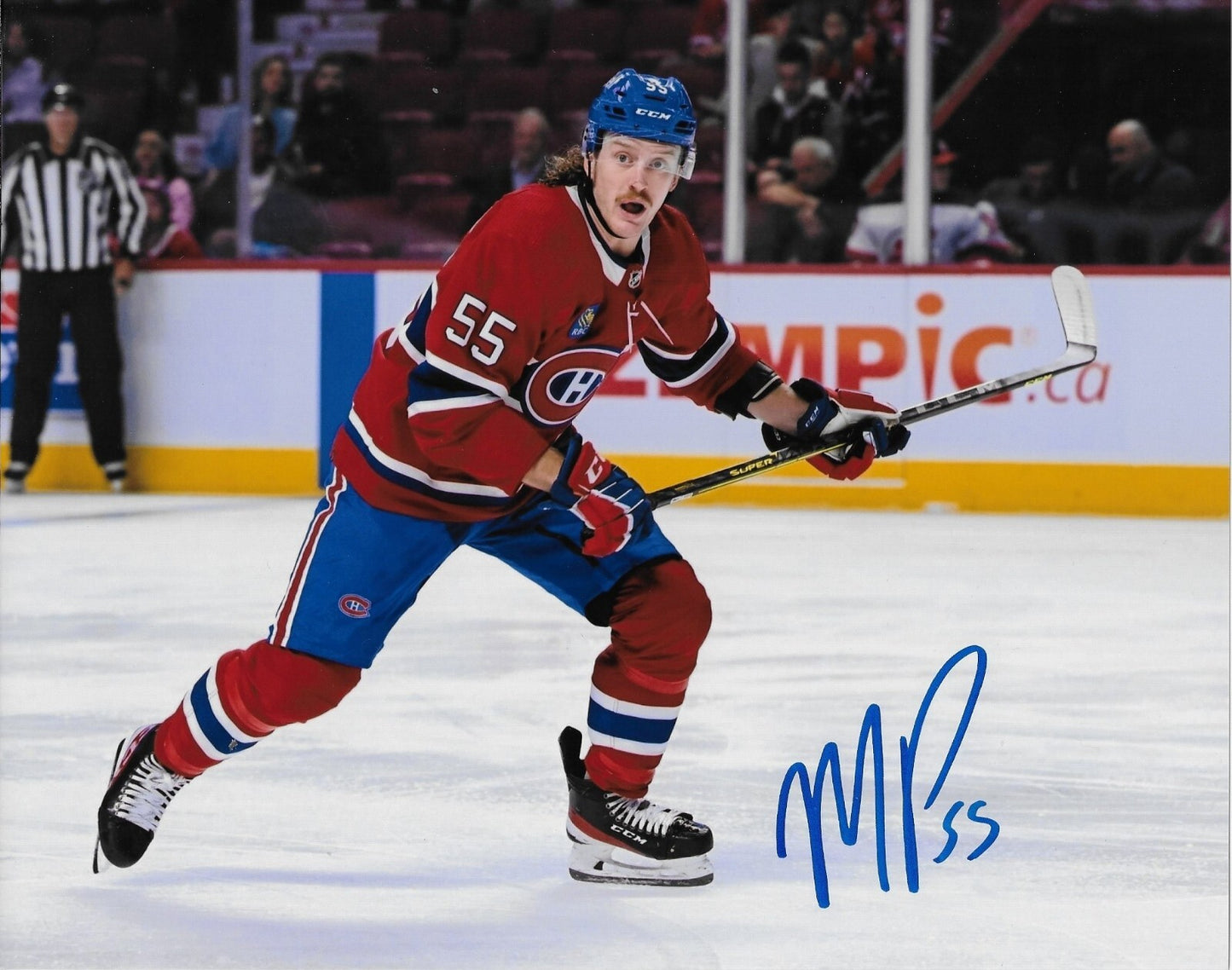 Signed Michael Pezzetta Montreal Canadiens Autographed 8x10 Photo #5 Original