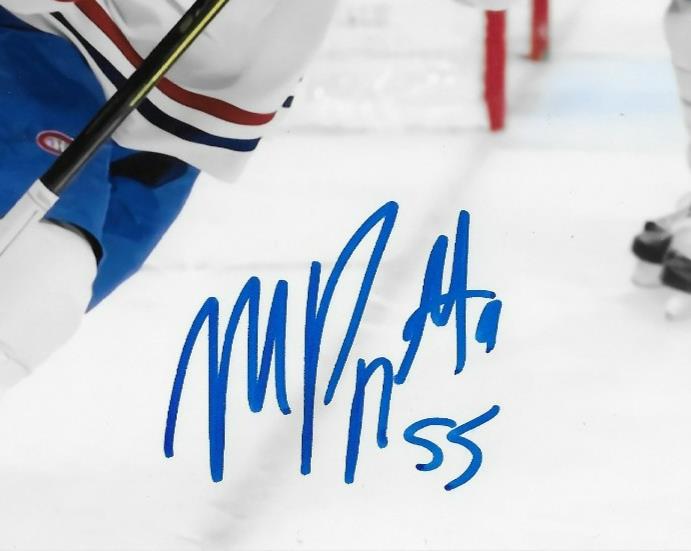 Signed Michael Pezzetta Montreal Canadiens Autographed 8x10 Photo #7 Original