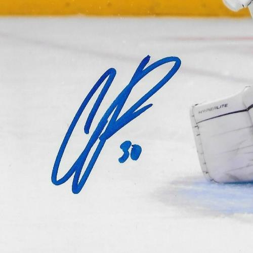 Signed Cayden Primeau Montreal Canadiens Autographed 8x10 Photo #2 Original