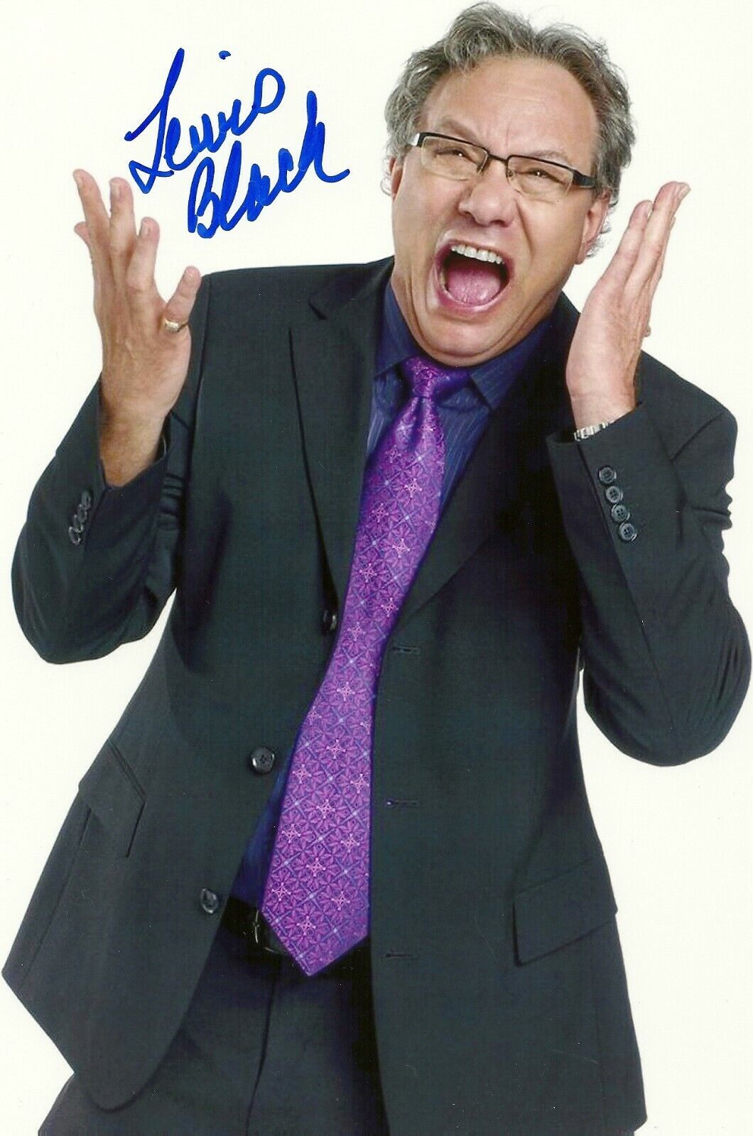 Signed Lewis Black Actor Comedian Autographed Inside Out 8x10 Photo #1 Original