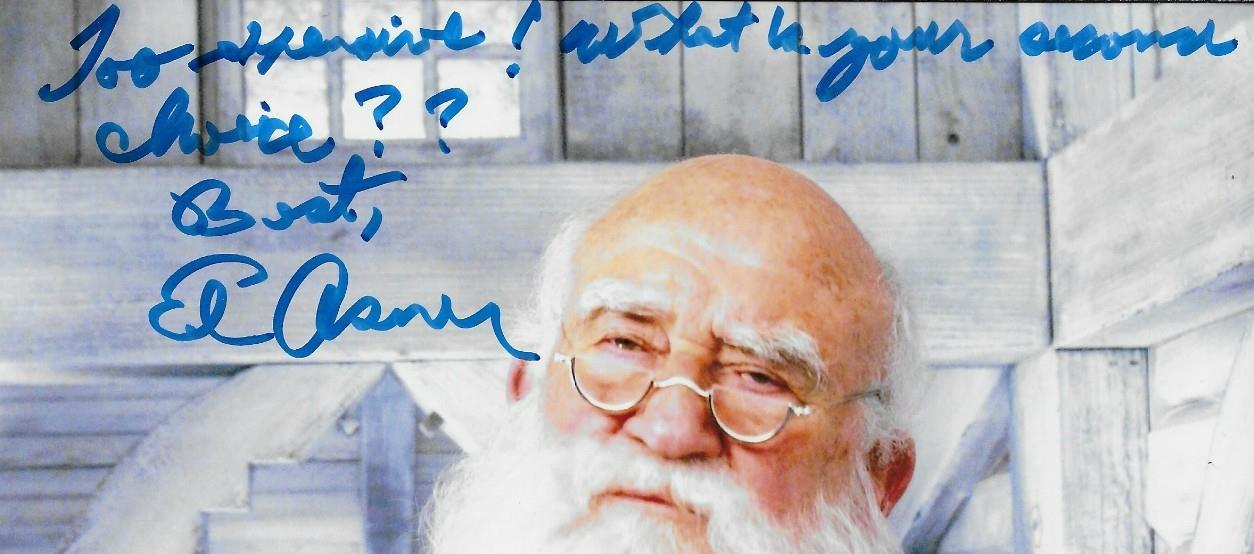 Signed Ed Asner Elf Santa Claus Autographed 8x10 Photo #3 Original