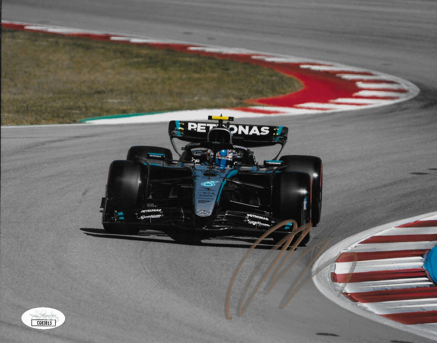 Signed Kimi Antonelli Formula 1 Mercedes Racing 8x10 Photo #3 JSA Authentication