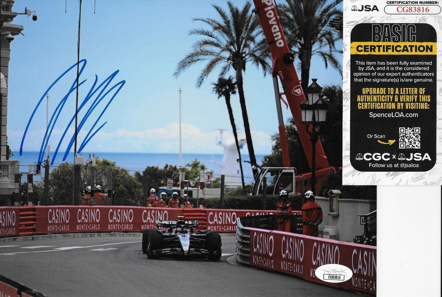 Signed Kimi Antonelli Formula 1 Mercedes Racing 8x10 Photo #2 JSA Authentication