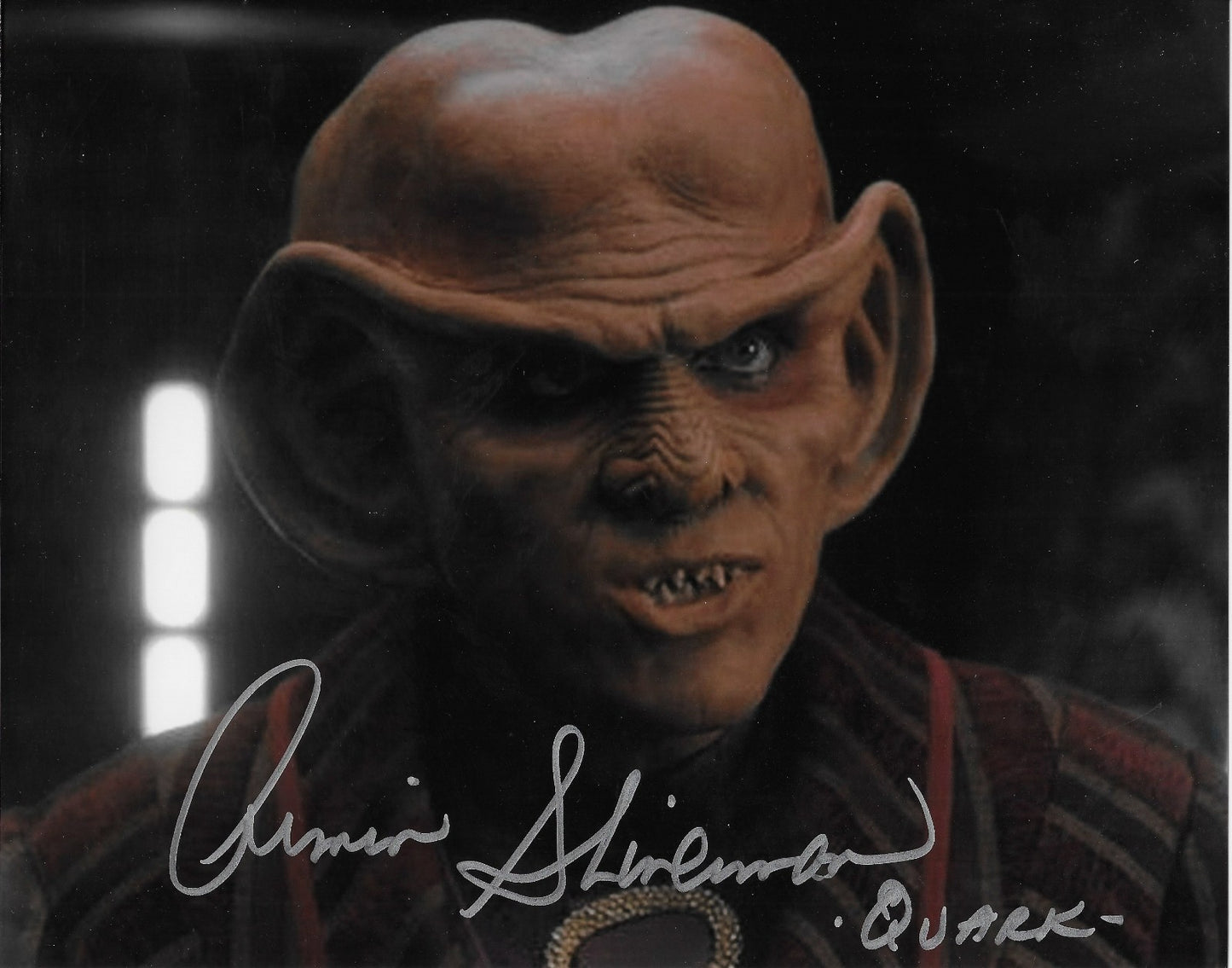 Signed Armin Shimerman Star Trek Inscribed Quark 8x10 Photo #4 Original
