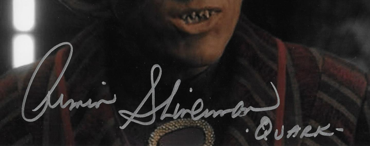 Signed Armin Shimerman Star Trek Inscribed Quark 8x10 Photo #4 Original