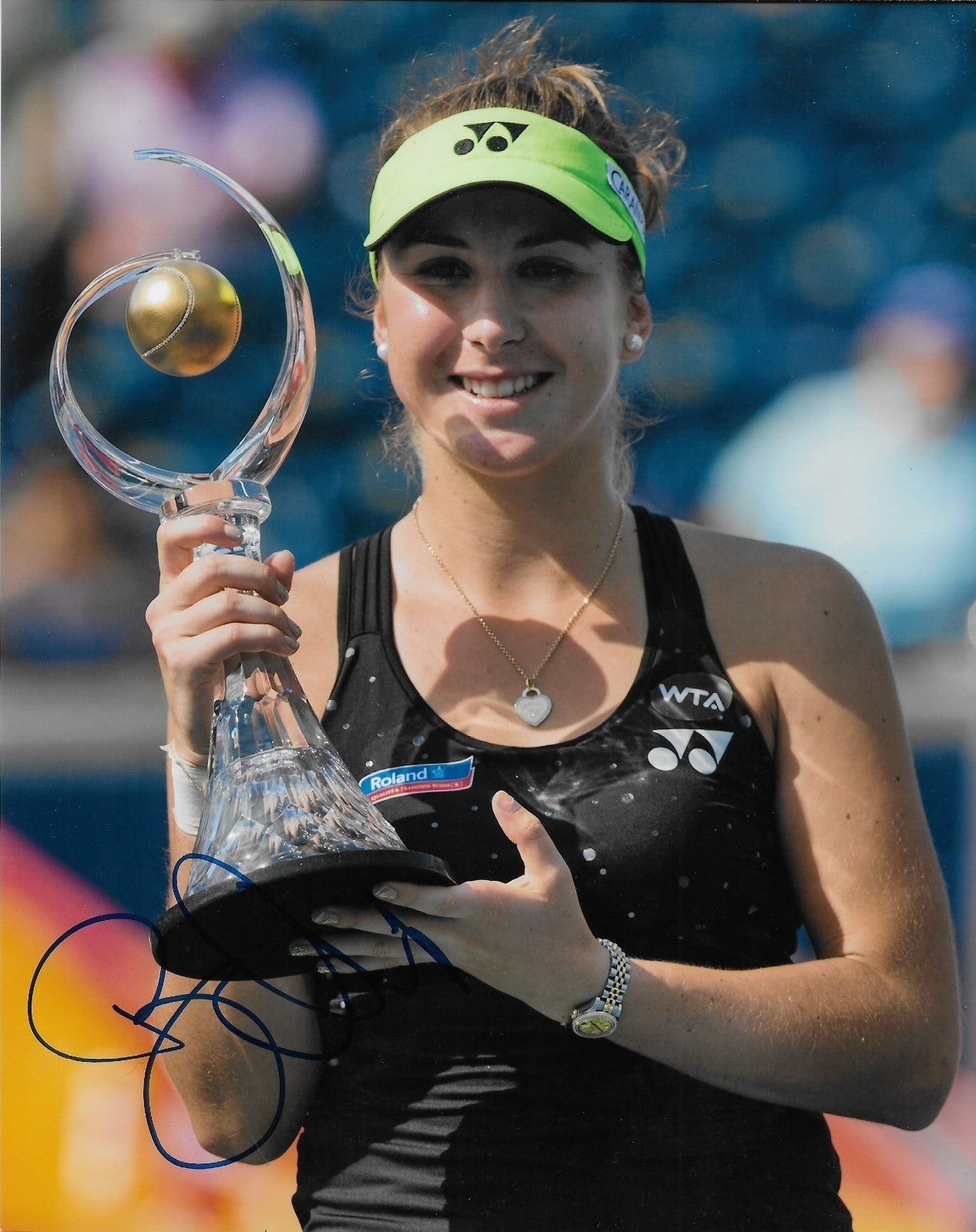 Signed Belinda Bencic Womens Tennis Autographed 8x10 Photo #5 Original