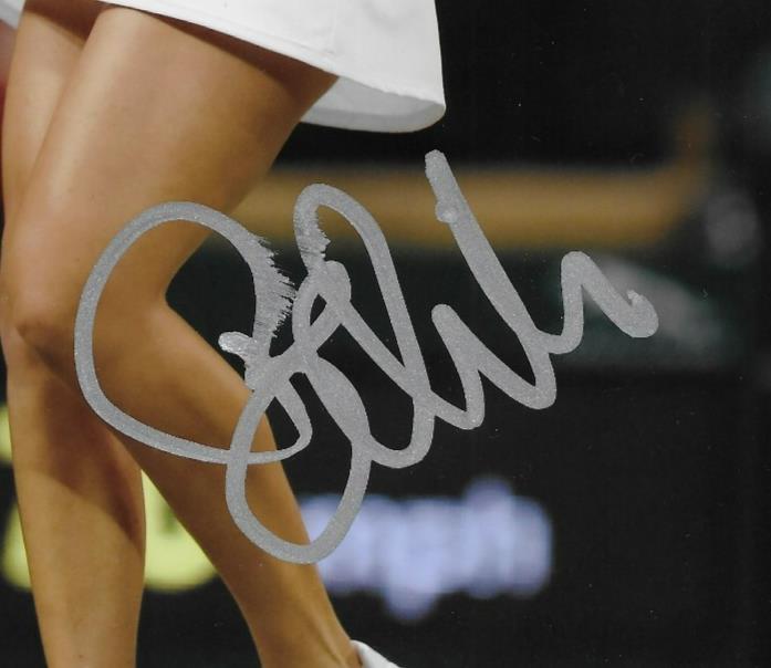 Signed Belinda Bencic Womens Tennis 8x10 Photo #7 Original SMALL SMUDGE