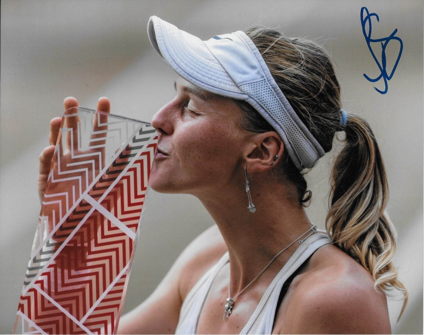 Signed Liudmila Samsonova WTA Tennis Autographed 8x10 Photo #3 Original