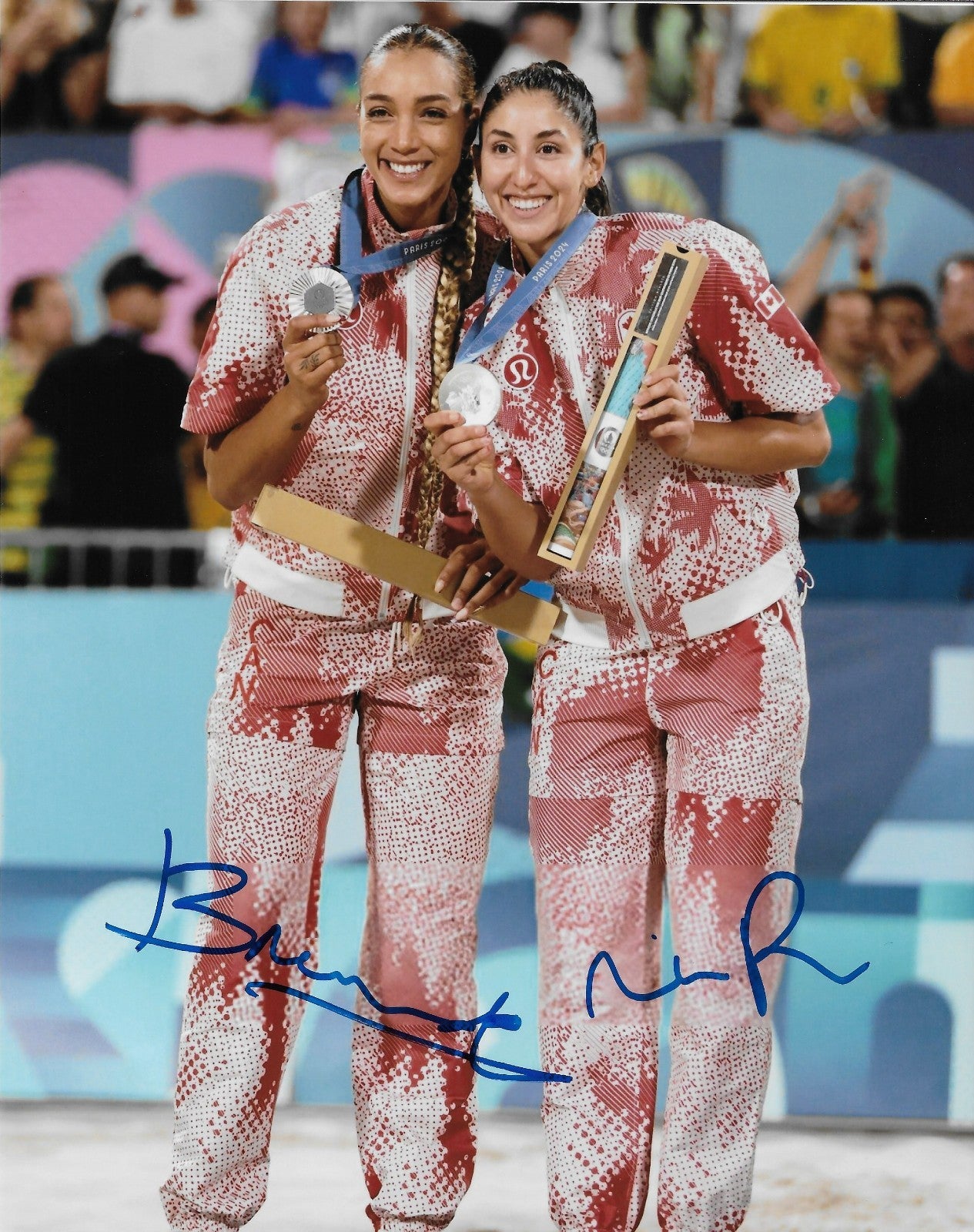 Signed Brandie Wilkerson Melissa Humana-Paredes Volleyball 8x10 Photo 3 Original