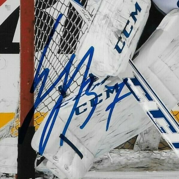 Signed Kristers Gudlevskis Tampa Bay Lightning Autographed 8x10 Photo 2 Original