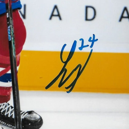 Signed Logan Mailloux Montreal Canadiens Autographed 8x10 Photo #2 Original