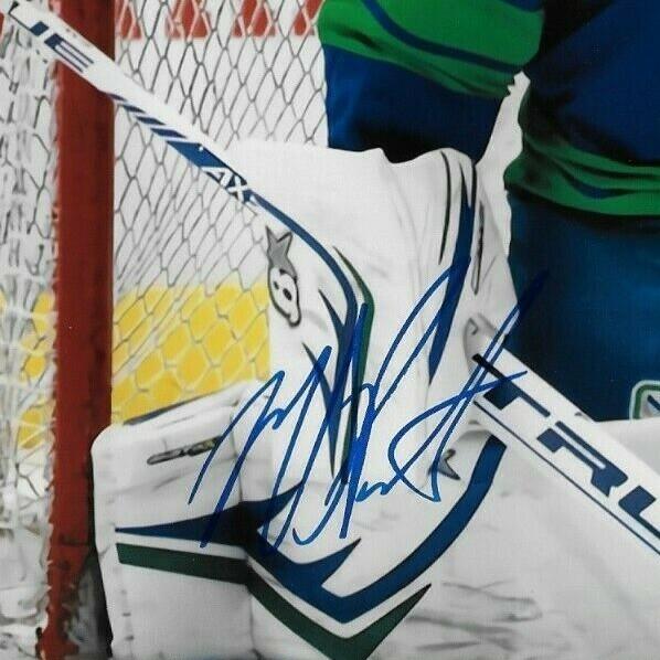 Signed Michael DiPietro Vancouver Canucks Autographed 8x10 Photo #2 Original
