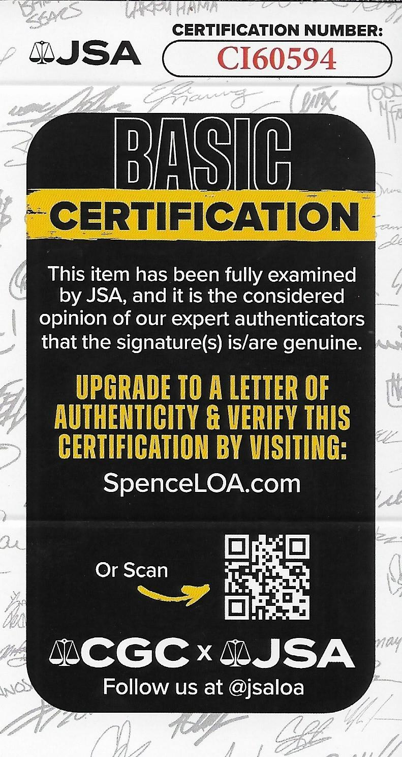 Signed Luguentz Dort Oklahoma City Thunder 2025 NHL Draft 8x10 Ph. JSA Authentic