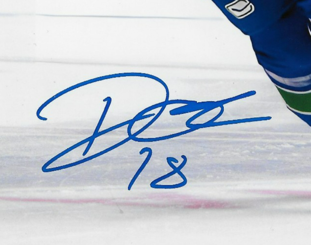 Signed Drew O'Connor Vancouver Canucks Autographed 8x10 Photo #4 Original