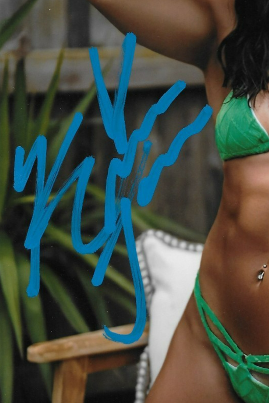 Signed Kiana James Smack Down WWE Autographed 8x10 Photo #7 Original
