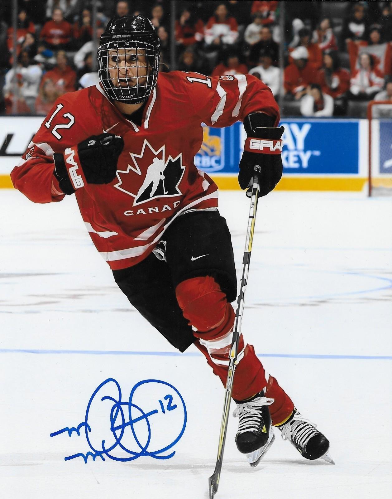 Signed Meaghan Mikkelson Team Canada 2018 PyeongChang Womens Hockey 8x10 #5
