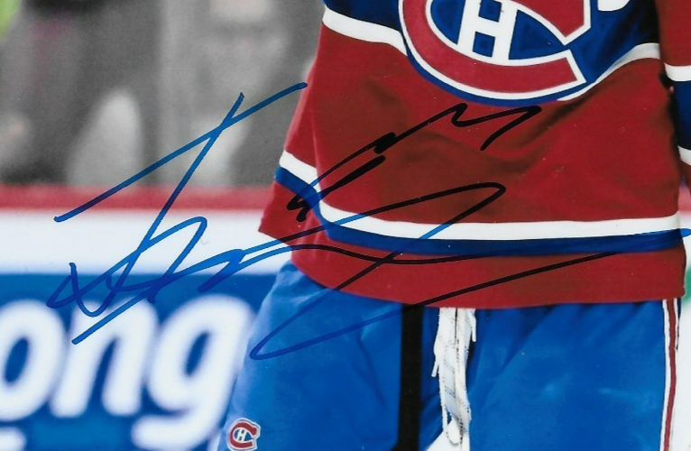 Signed Florian Xhekaj Montreal Canadiens Autographed 8x10 Photo #6 Original