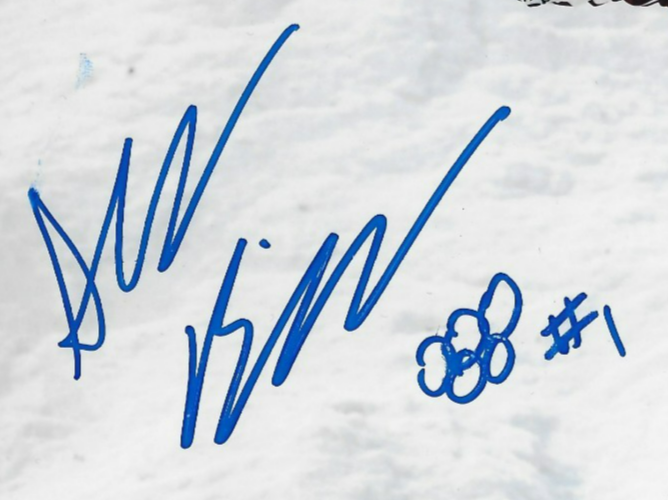 Signed Alexandre Bilodeau 2014 Sochi Winter Olympics 8x10 Photo #4 Original