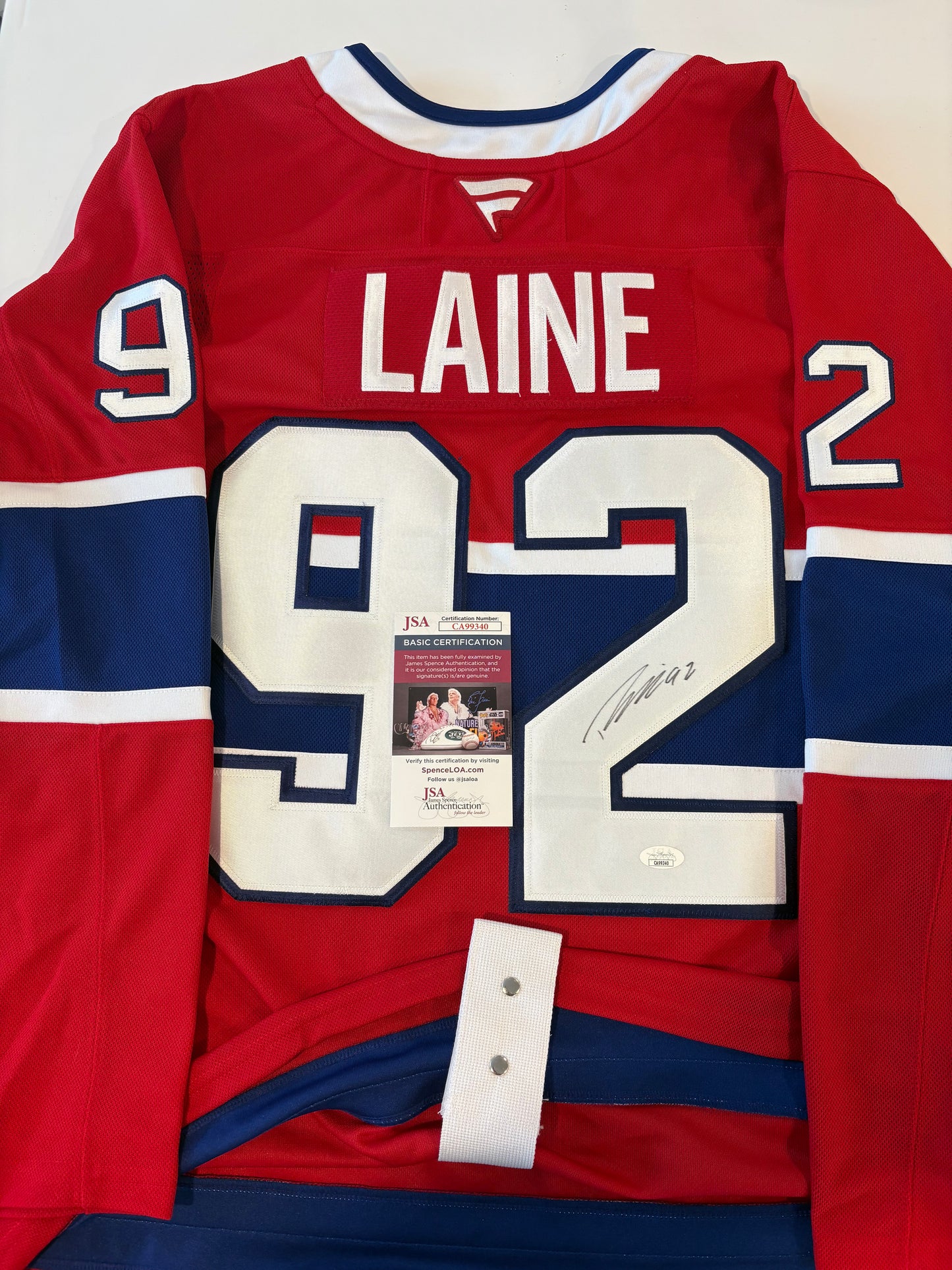 Signed Patrik Laine Montreal Canadiens Fanatics Jersey with JSA certification