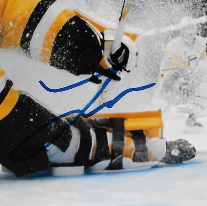 Signed Joel Blomqvist Pittsburgh Penguins Autographed 8x10 Photo #1 Original