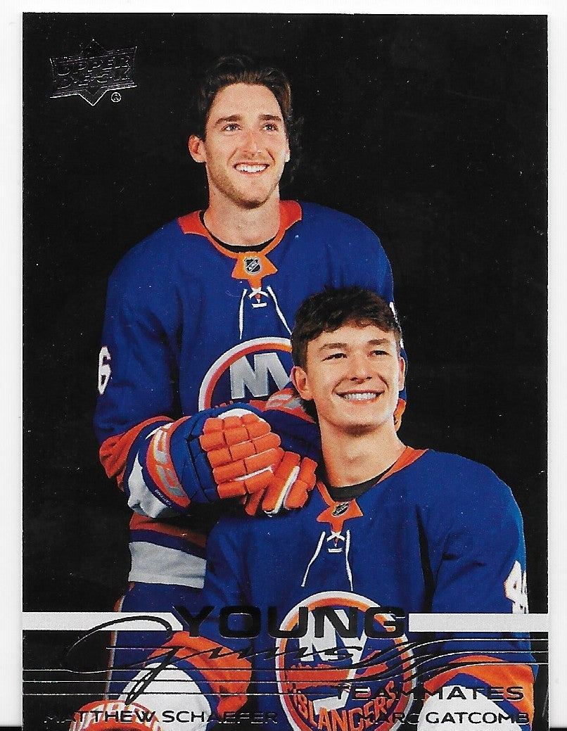 Matthew Schaefer Marc Gatcomb Young Guns Teamates Upper Deck S2 2025-26 Card 499