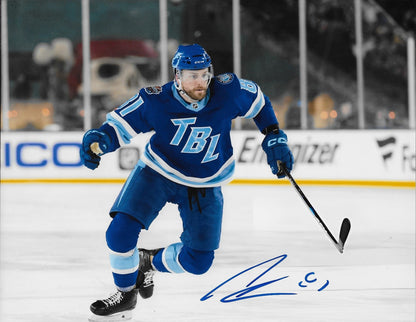Signed Erik Cernak Tampa Bay Lightning Outdoor Classic 8x10 Photo #1 Original