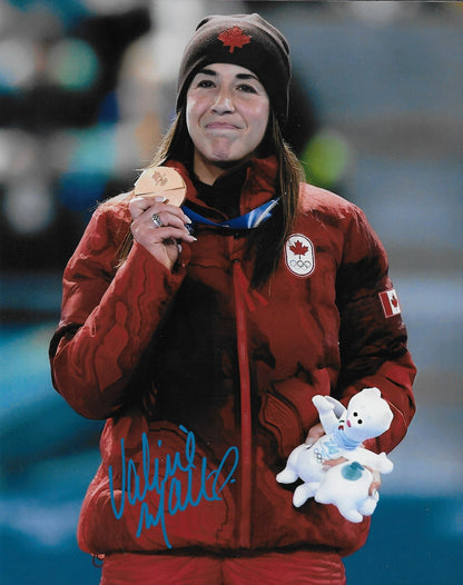 Signed Valerie Maltais 2026 Milano Olympics Speed Skating 8x10 Photo #1 Original