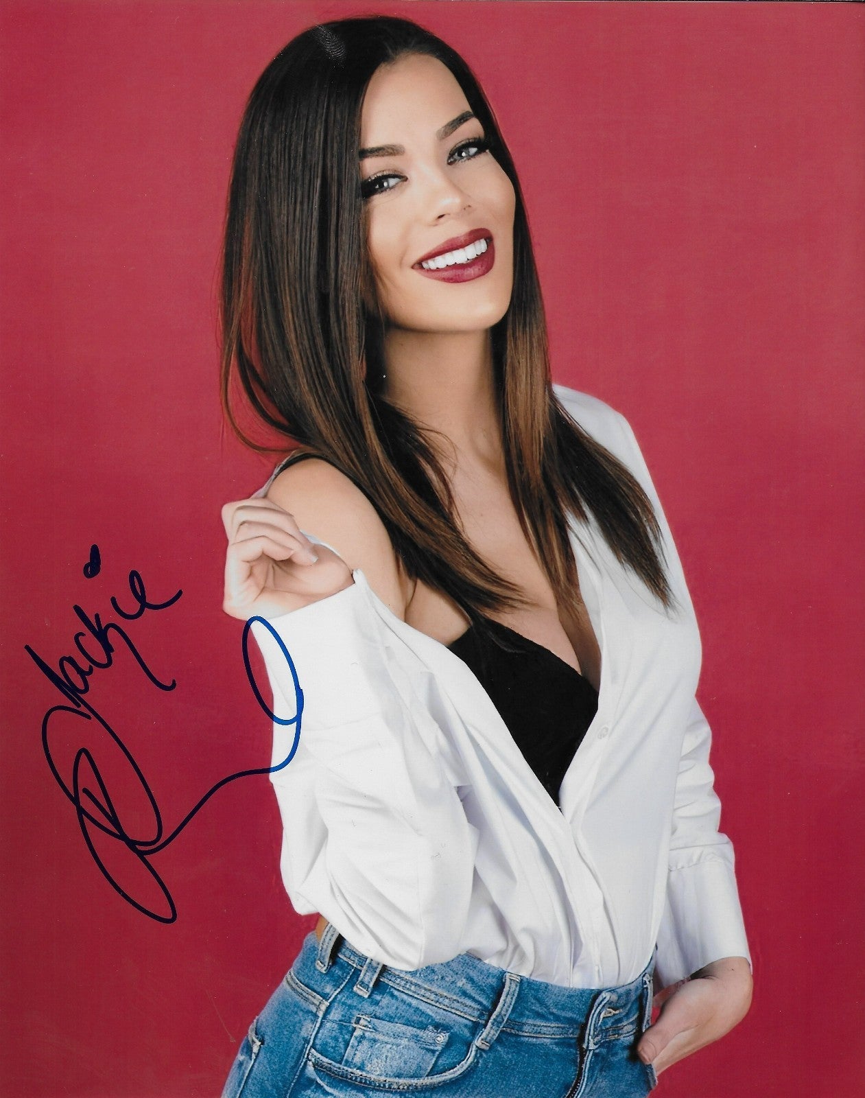 Signed Jackie Redmond Sportscaster WWE NHL Network 8x10 Photo #1 Original
