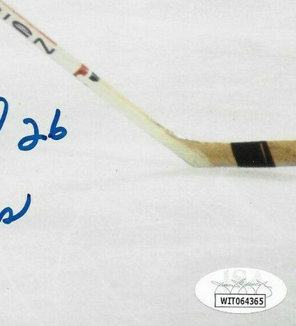 Signed Pierre Bouchard Montreal Canadiens 8x10 #4 Inscribed 5 Stanley Cups w JSA