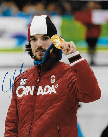 Signed Charles Hamelin Team Canada 2010 Vancouver Olympics 8x10 Photo 1 Original