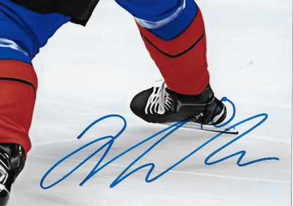 Signed Luca Del Bel Belluz Columbus Blue Jackets 8x10 Photo #4 Original