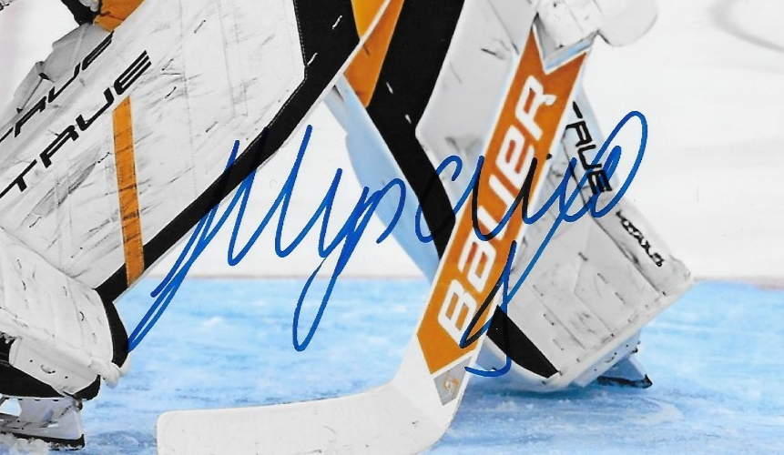 Signed Sergei Murashov Pittsburgh Penguins Autographed 8x10 Photo #2 Original