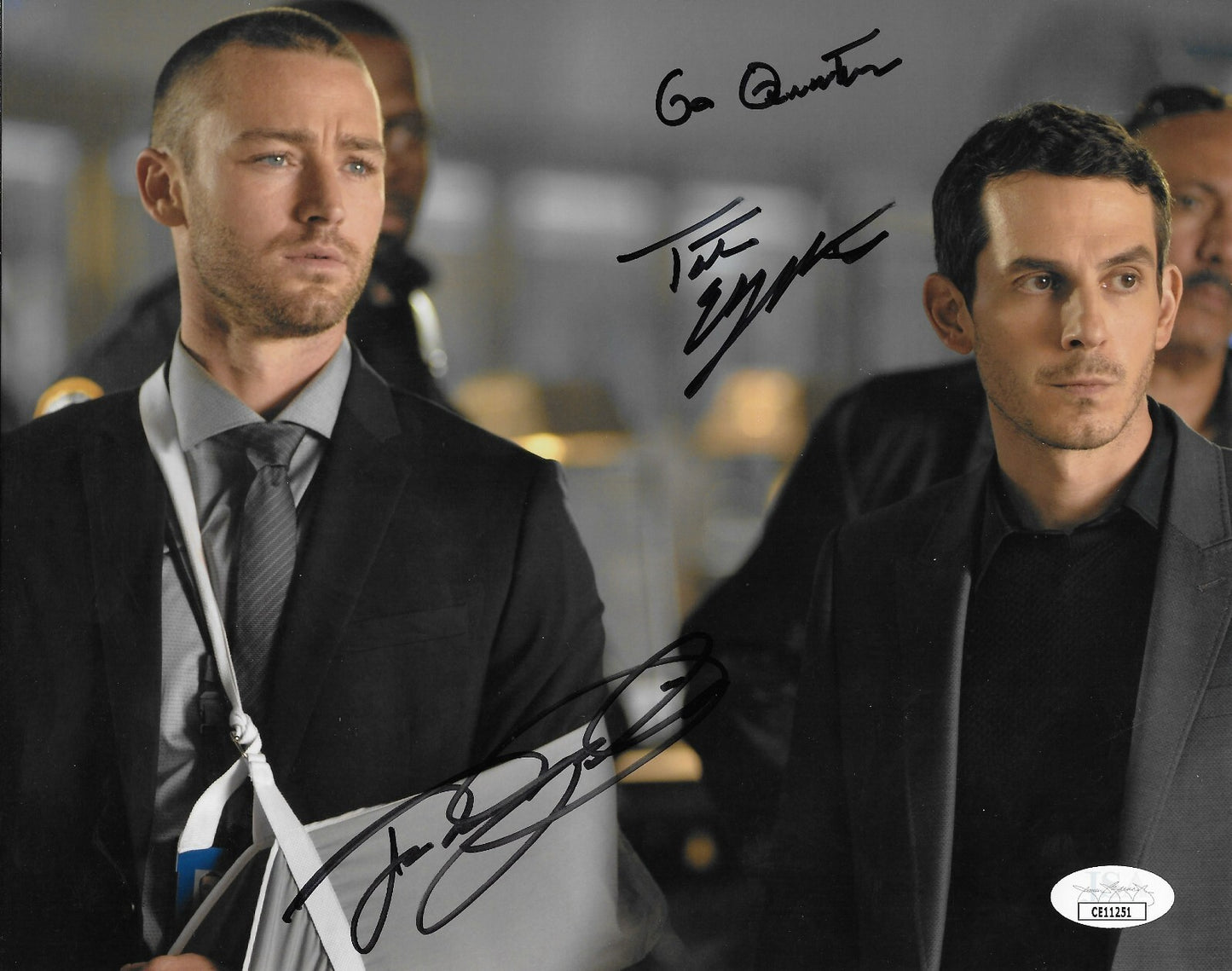 Signed Jake Mclaughlin Tate Ellington Quantico 8x10 Photo w JSA Authentication