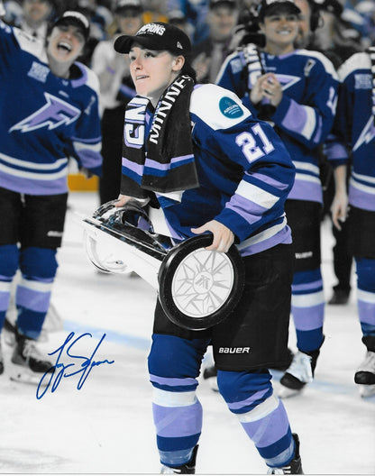 Signed Liz Schepers PWHL Minnesota Frost Autographed 8x10 Photo #3 Original