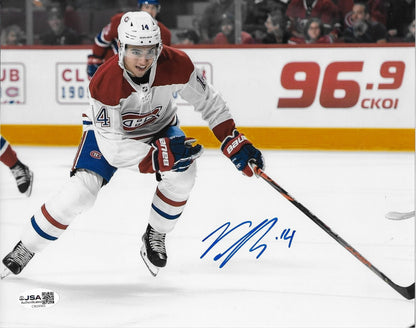 Signed Nick Suzuki Montreal Canadiens 8x10 Photo #1 Original JSA Authentication
