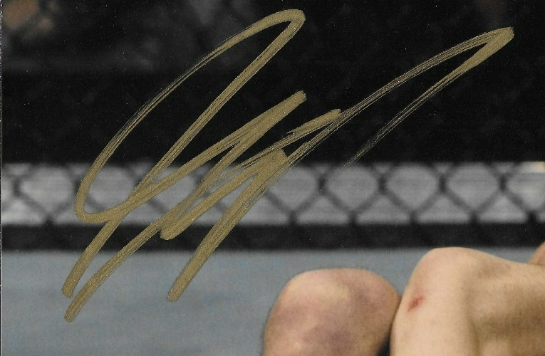 Signed Georges St Pierre UFC Autographed 8x10 Photo #3 with JSA Private Signing