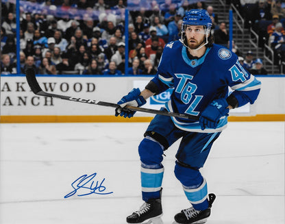 Signed Scott Sabourin Tampa Bay Lightning Outdoor Classic 8x10 Photo #1 Original