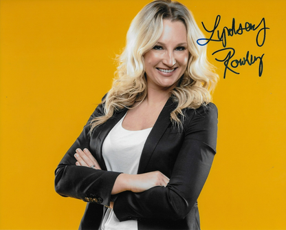 Signed Lyndsay Rowley Nashville Predators Journalist 8x10 Photo #1 Original