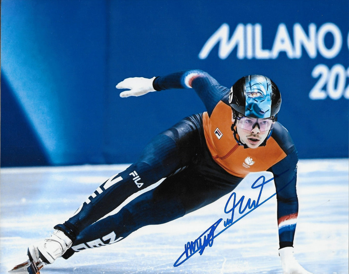 Signed Melle Van't Wout 2026 Milano Olympics Speed Skating 8x10 Photo 1 Original