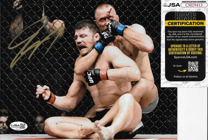 Signed Georges St Pierre UFC Last Fight 8x10 Photo #1 with JSA Private Signing