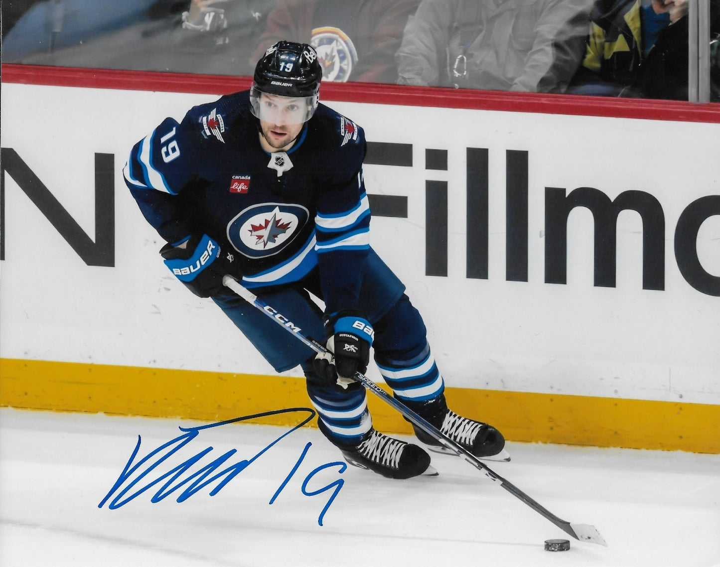 Signed David Gustafsson Winnipeg Jets Autographed 8x10 Photo #4 Original