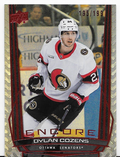 Dylan Cozens Ottawa Senators Encore 2025-26 Upper Deck S2 195/199 Card E-163