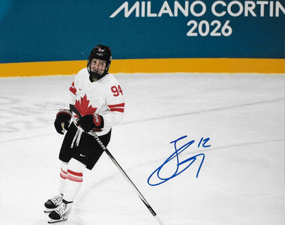 Signed Jennifer Gardiner Team Canada Milano Olympic Hockey 8x10 Photo 5 Original