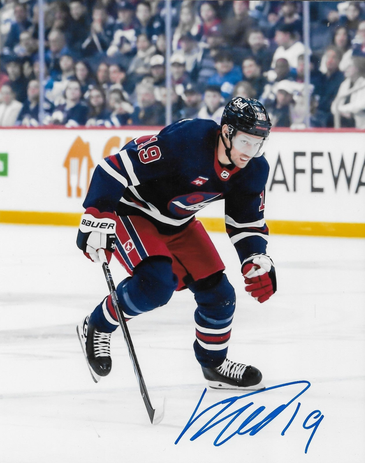 Signed David Gustafsson Winnipeg Jets Autographed 8x10 Photo #5 Original