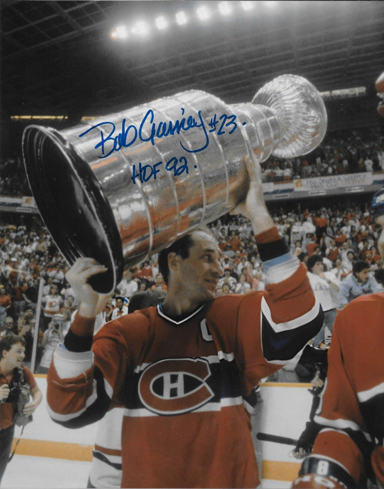 Signed Bob Gainey Montreal Canadiens 8x10 Photo #2 w  H of F 92 Private Signing