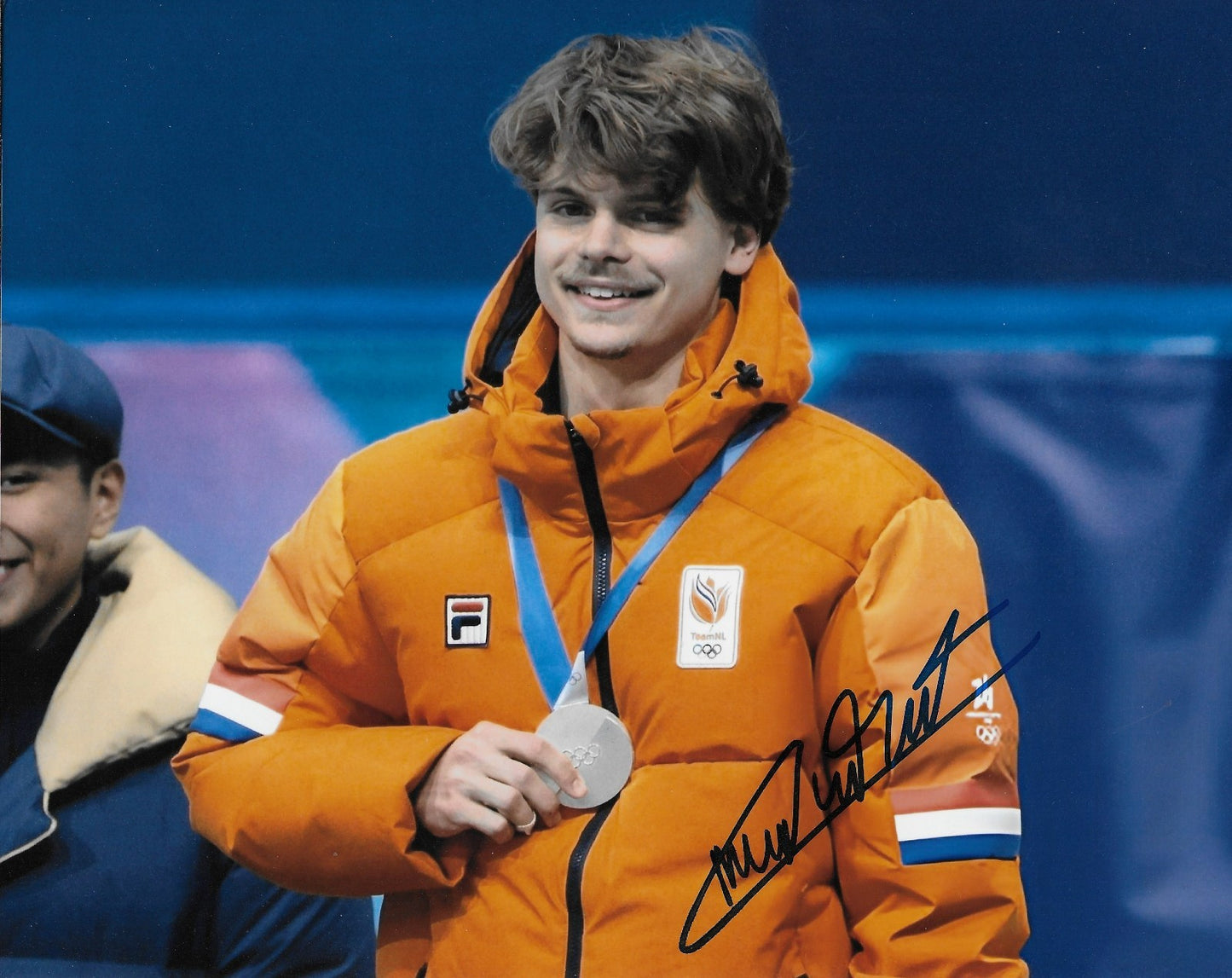 Signed Melle Van't Wout 2026 Milano Olympics Speed Skating 8x10 Photo 2 Original