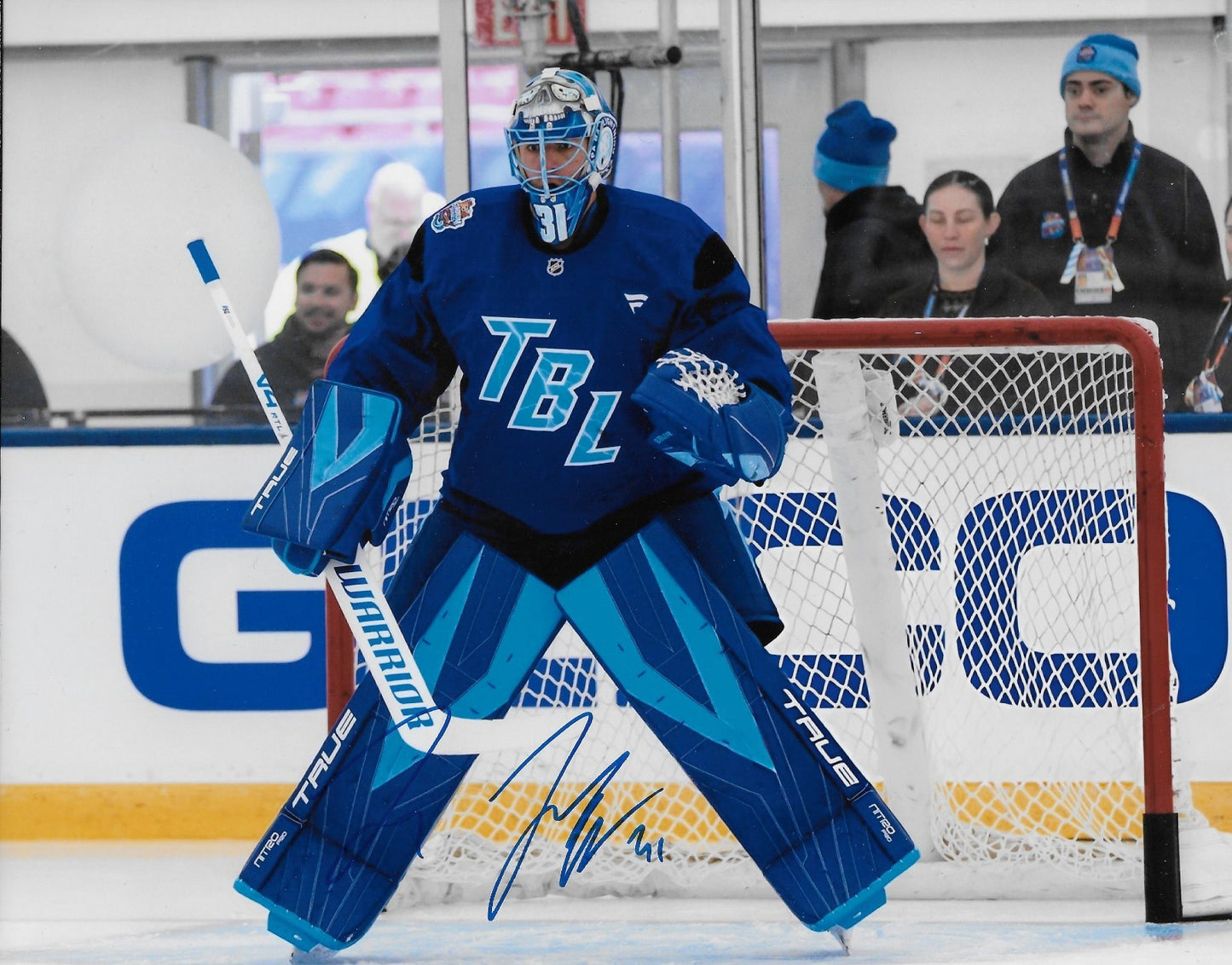 Signed Jonas Johansson Tampa Bay Lightning Outdoor Classic 8x10 Photo 1 Original