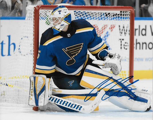 Signed Ville Husso St. Louis Blues  Autographed 8x10 Photo #2 Original