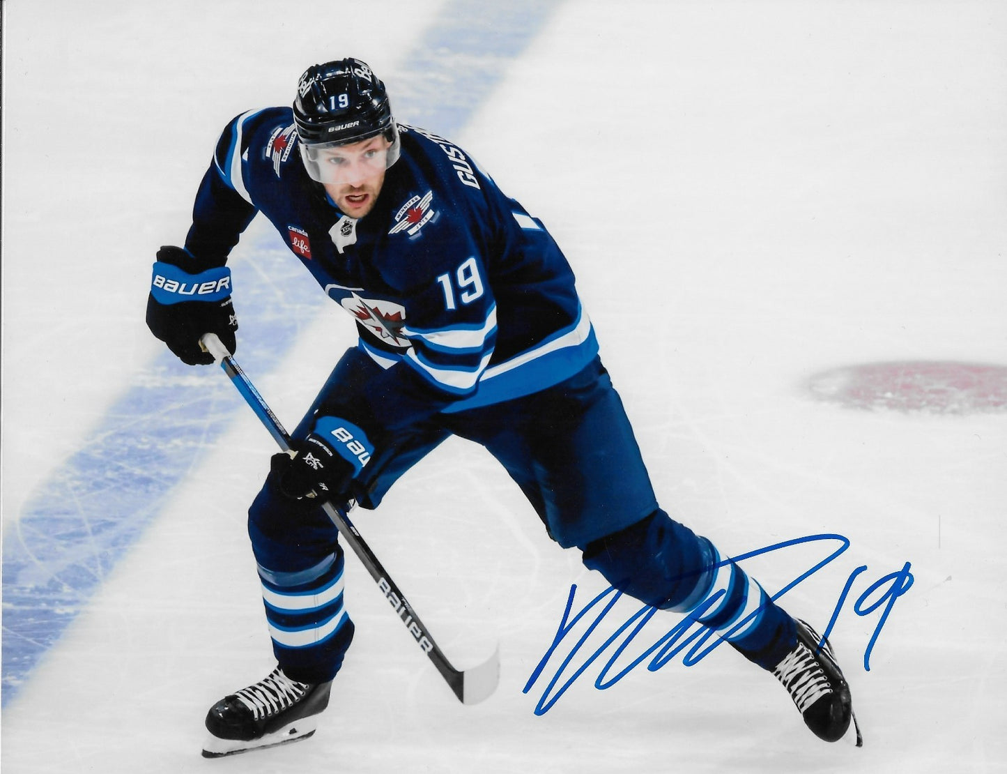 Signed David Gustafsson Winnipeg Jets Autographed 8x10 Photo #3 Original